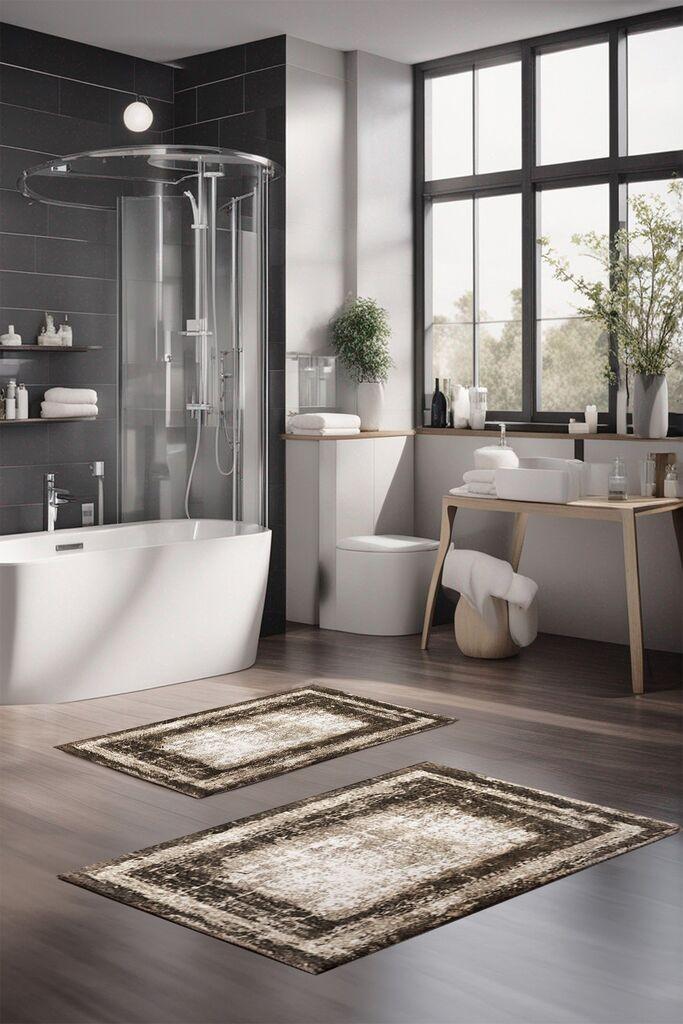 L'essentiel Maison Set tepiha za kupatilo CT-5082, 2 komada, smeđa