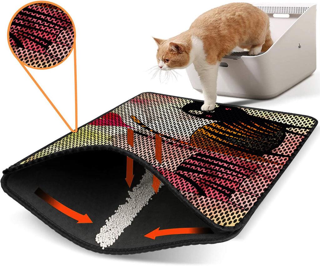 Aberto Design WC pretinac za mačke Nrszn0015, 45 x 60 cm, Šareni