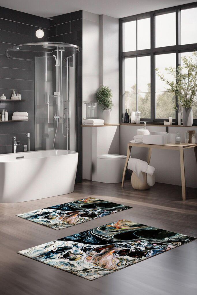 L'essentiel Maison Set tepiha za kupatilo CT-5048, 2 komada, šareni