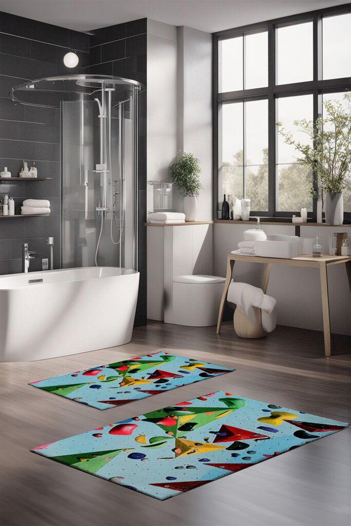 L'essentiel Maison Set prostirki za kupatilo CT-5366, 2 komada, šarene boje