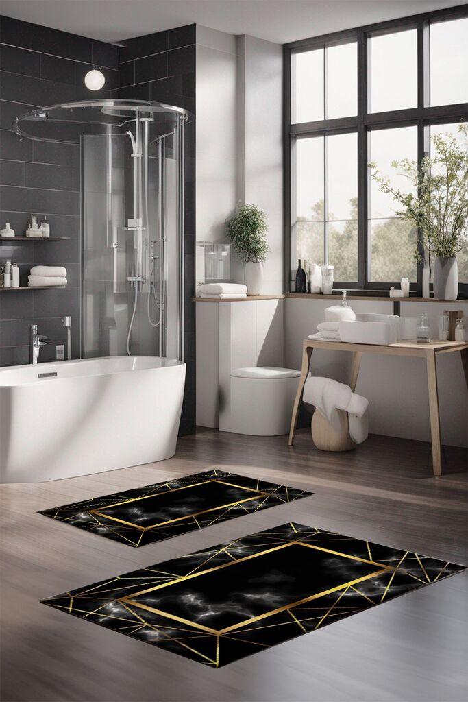 L'essentiel Maison Set prostirki za kupatilo CT-5079, 2 komada, bijela