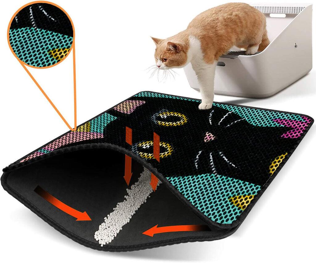 Aberto Design WC pretinac za mačke Nrszn0109, 45 x 60 cm, Šareni