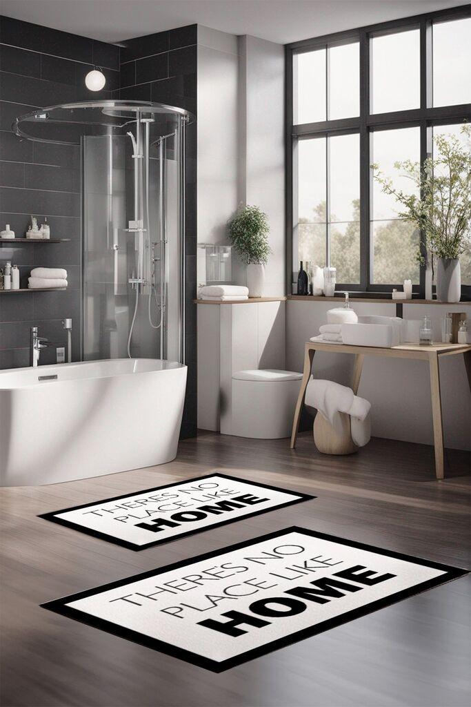 L'essentiel Maison Set tepiha za kupatilo CT-5271, 2 komada, bijela