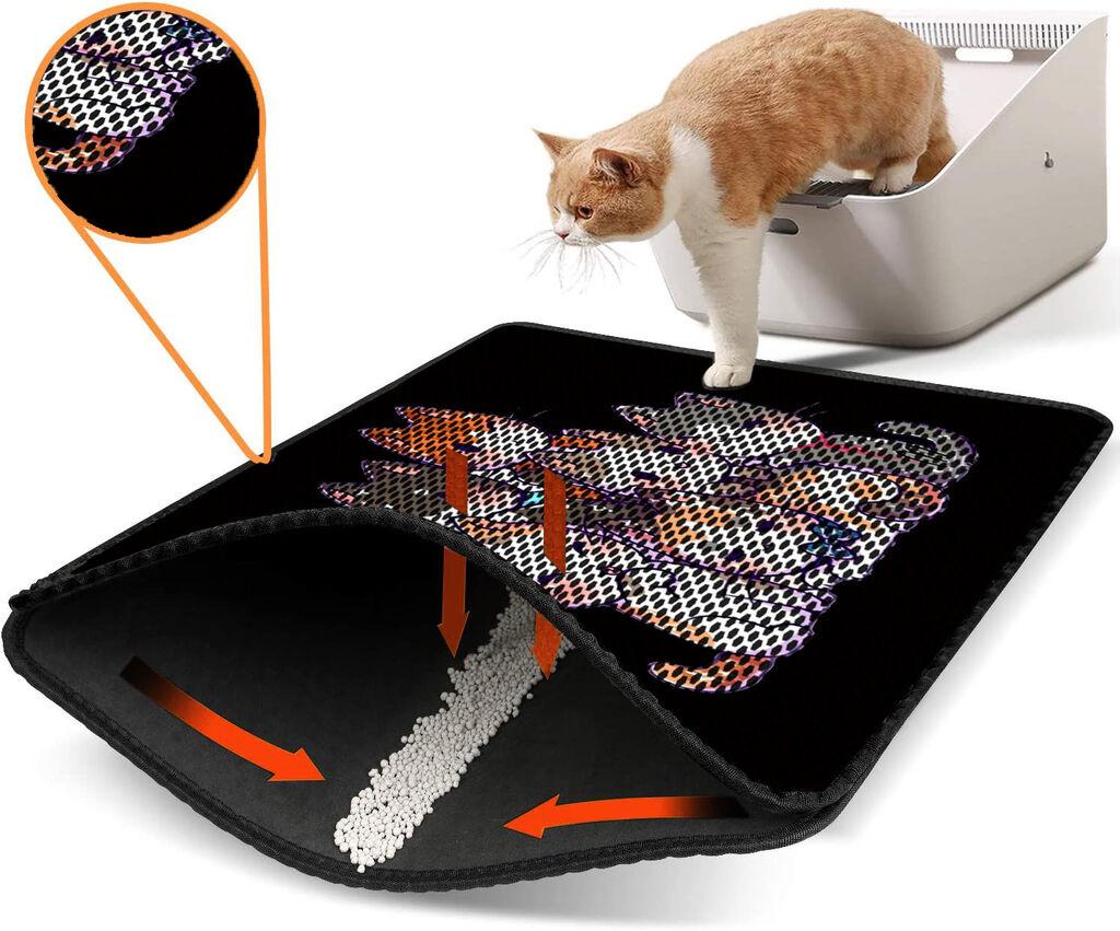 Aberto Design Toaletni prostor za mačke Nrszn0088, 45 x 60 cm, Crni