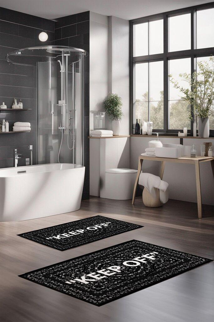 L'essentiel Maison Set tepiha za kupatilo CT-5283, 2 komada, bijela