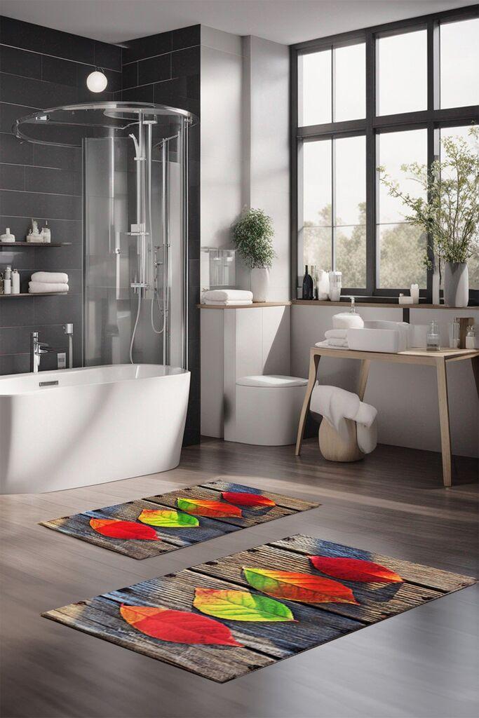 L'essentiel Maison Set prostirki za kupatilo CT-5152, 2 komada, šarene boje