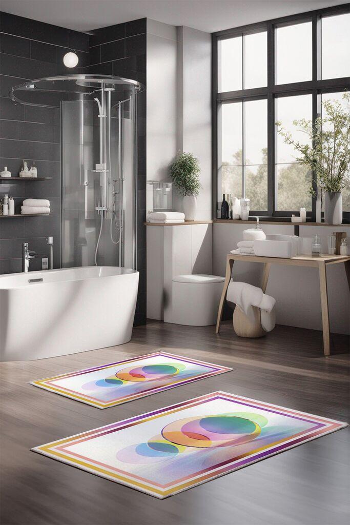 L'essentiel Maison Set tepiha za kupatilo CT-5094, 2 komada, šareni