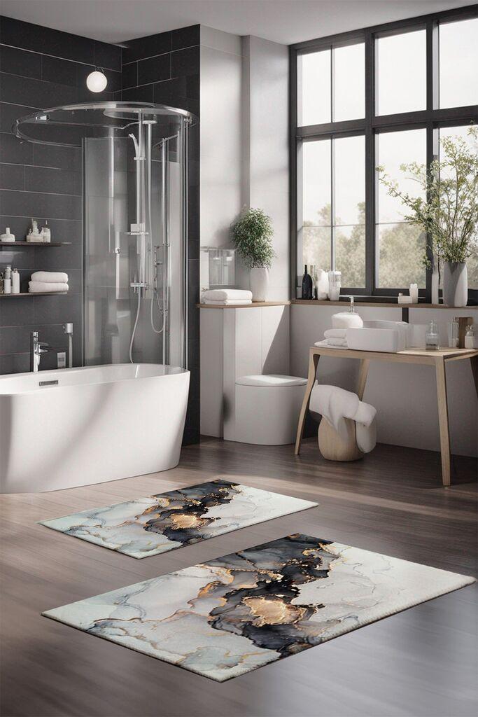 L'essentiel Maison Set tepiha za kupatilo CT-5029, 2 komada, šareni