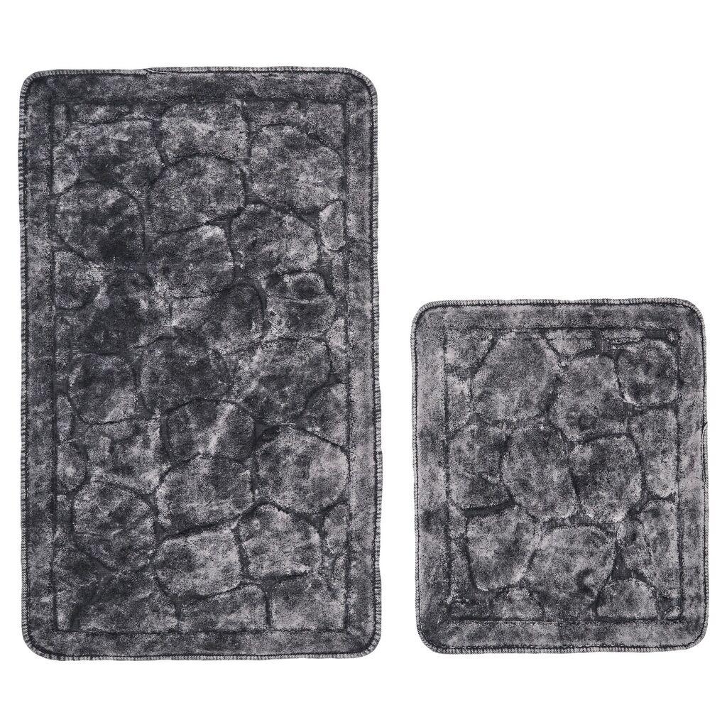 L'essentiel Maison Set tepiha za kupatilo Cottonkt 000190, 2 komada, tamno siva