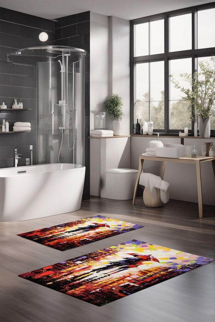 L'essentiel Maison Set tepiha za kupatilo CT-5116, 2 komada, šareni