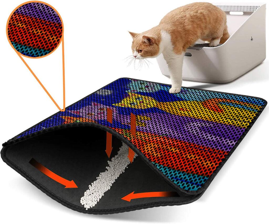 Aberto Design WC pretinac za mačke Nrszn0121, 45 x 60 cm, Šareni