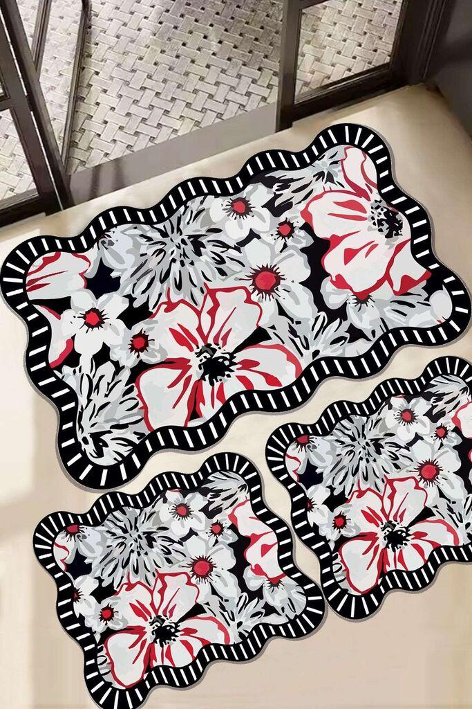 L'essentiel Maison Set tepiha za kupanje Grocen, 3 komada, šareni