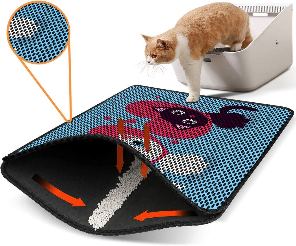 Aberto Design WC pretinac za mačke Nrszn0018, 45 x 60 cm, Plavi