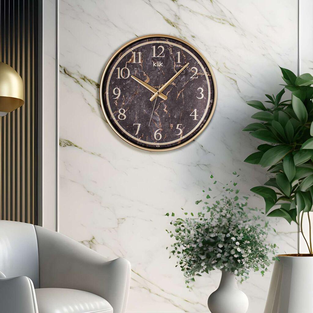 Zidni sat Goreme, 38x38 cm, zlatne boje