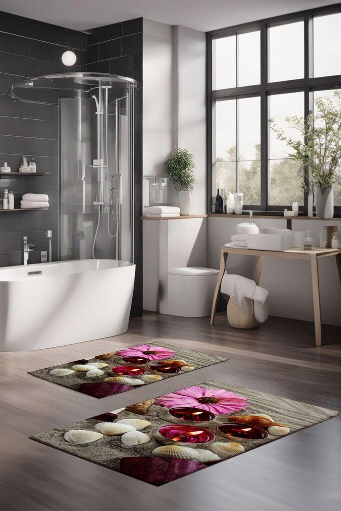 L'essentiel Maison Set tepiha za kupatilo CT-5144, 2 komada, šareni