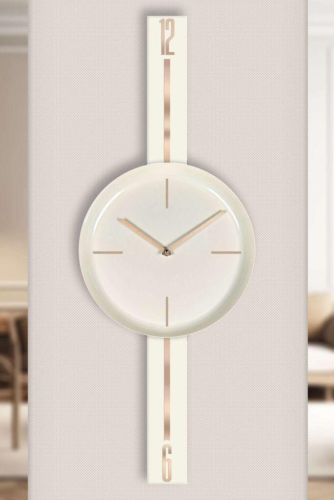 Zidni sat Wallity Vlnt103Kkr, 30x80 cm, krem