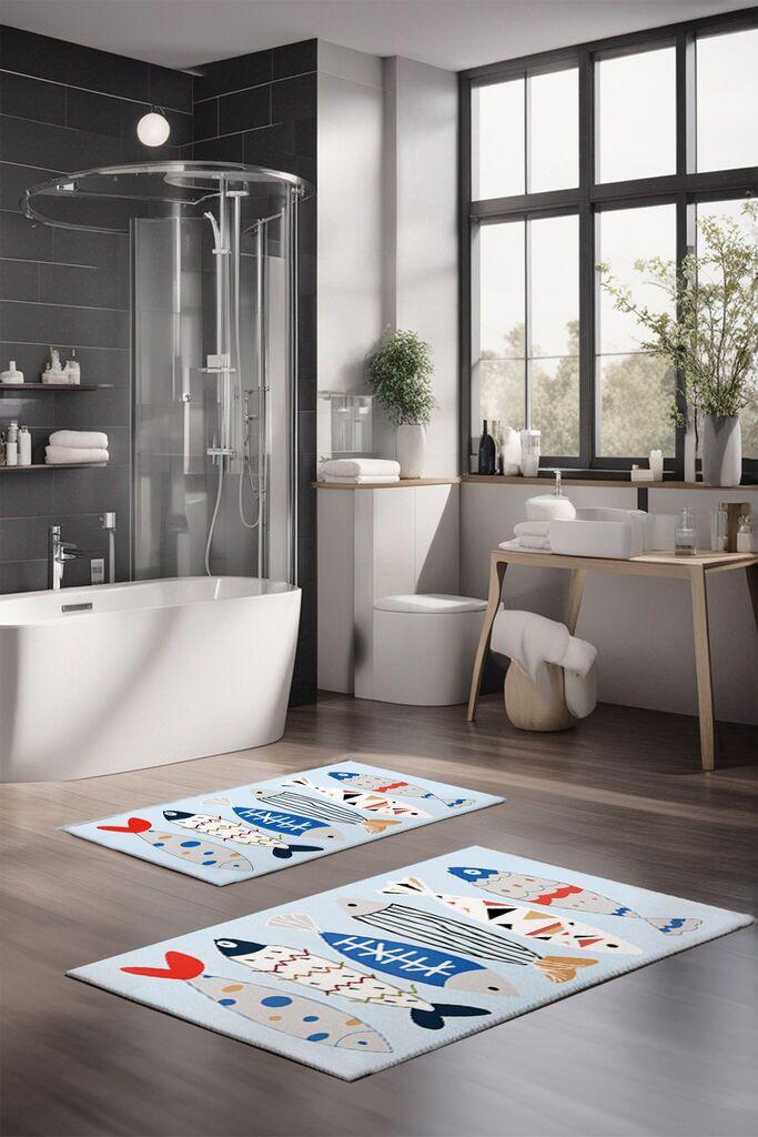 L'essentiel Maison Set tepiha za kupatilo CT-5275, 2 komada, šareni