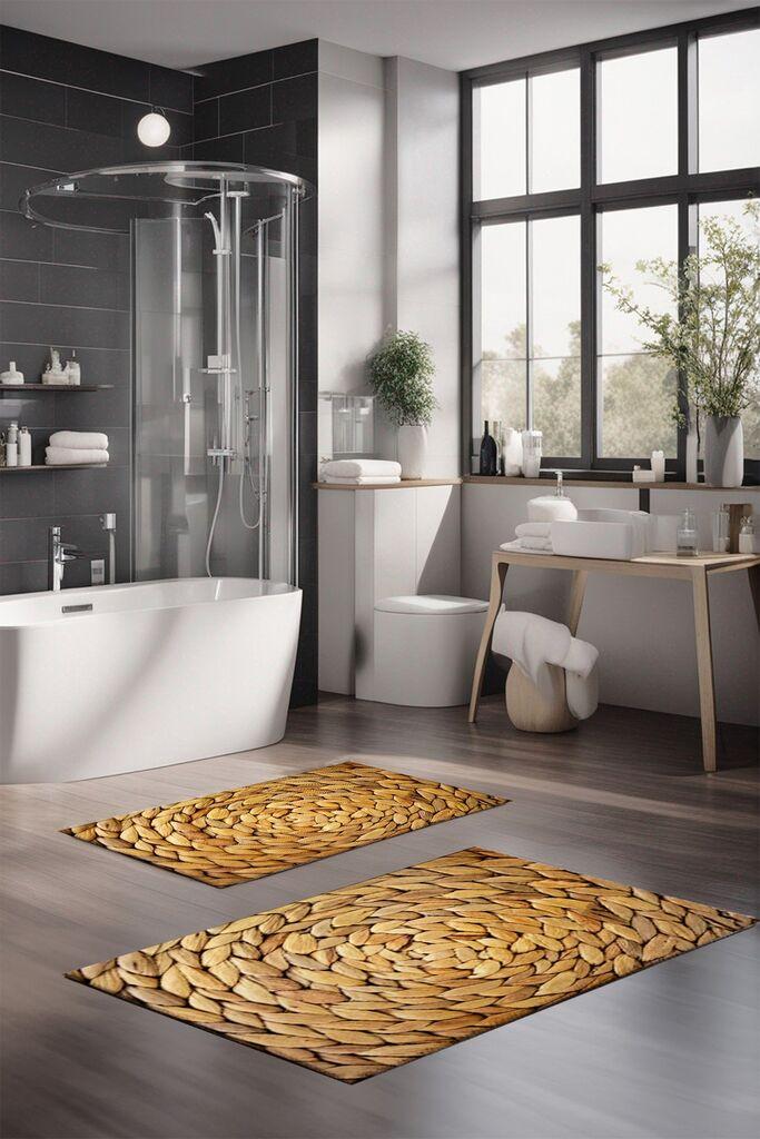 L'essentiel Maison Set prostirki za kupatilo CT-5261, 2 komada, bež