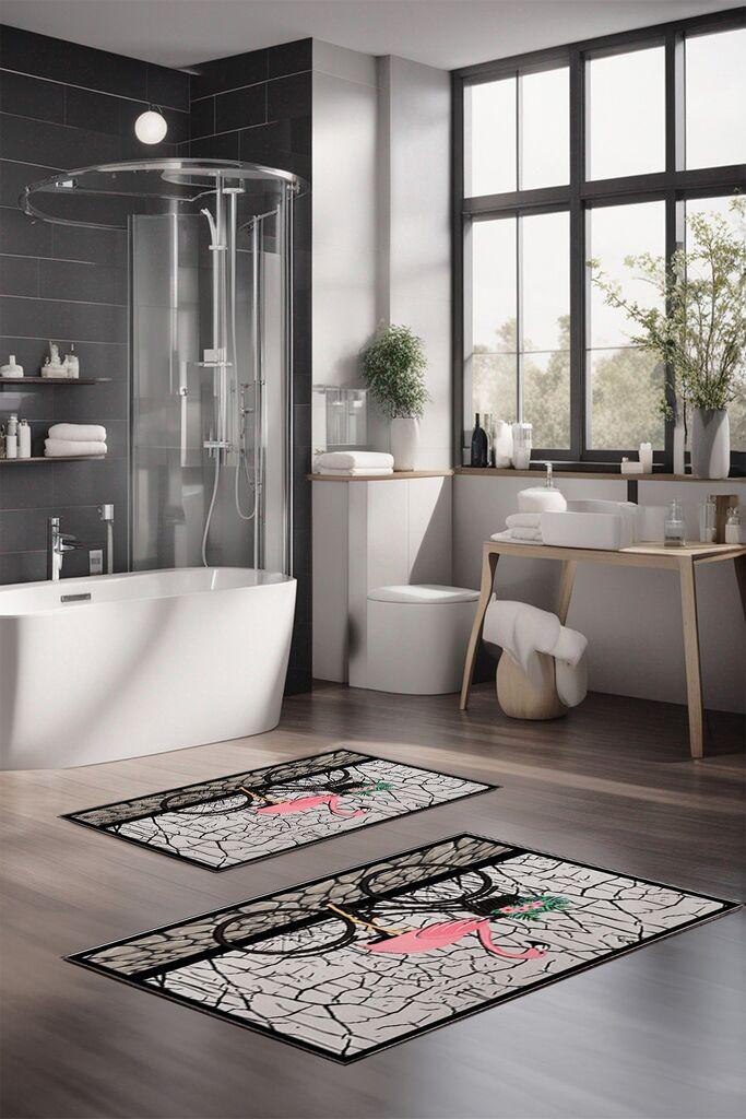 L'essentiel Maison Set prostirki za kupatilo CT-5156, 2 komada, šarene