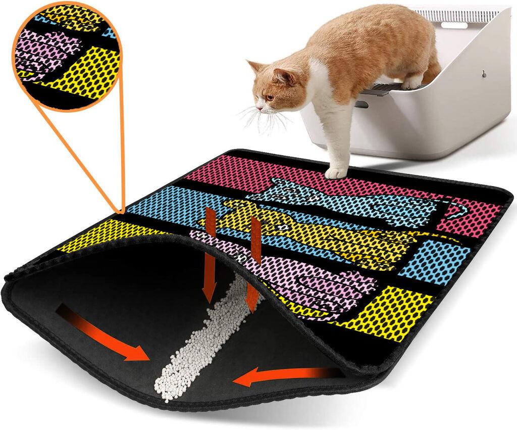 Aberto Design Pretinac za toalet za mačke Nrszn0040, 45 x 60 cm, Šareni