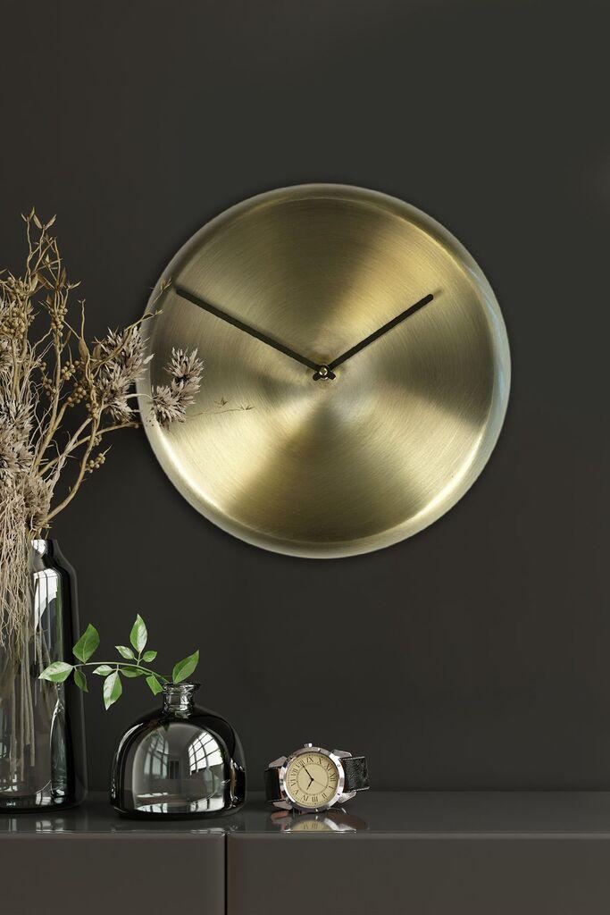 Zidni sat Wallity 30Sivmetsaat, 30x30 cm, zlatne boje