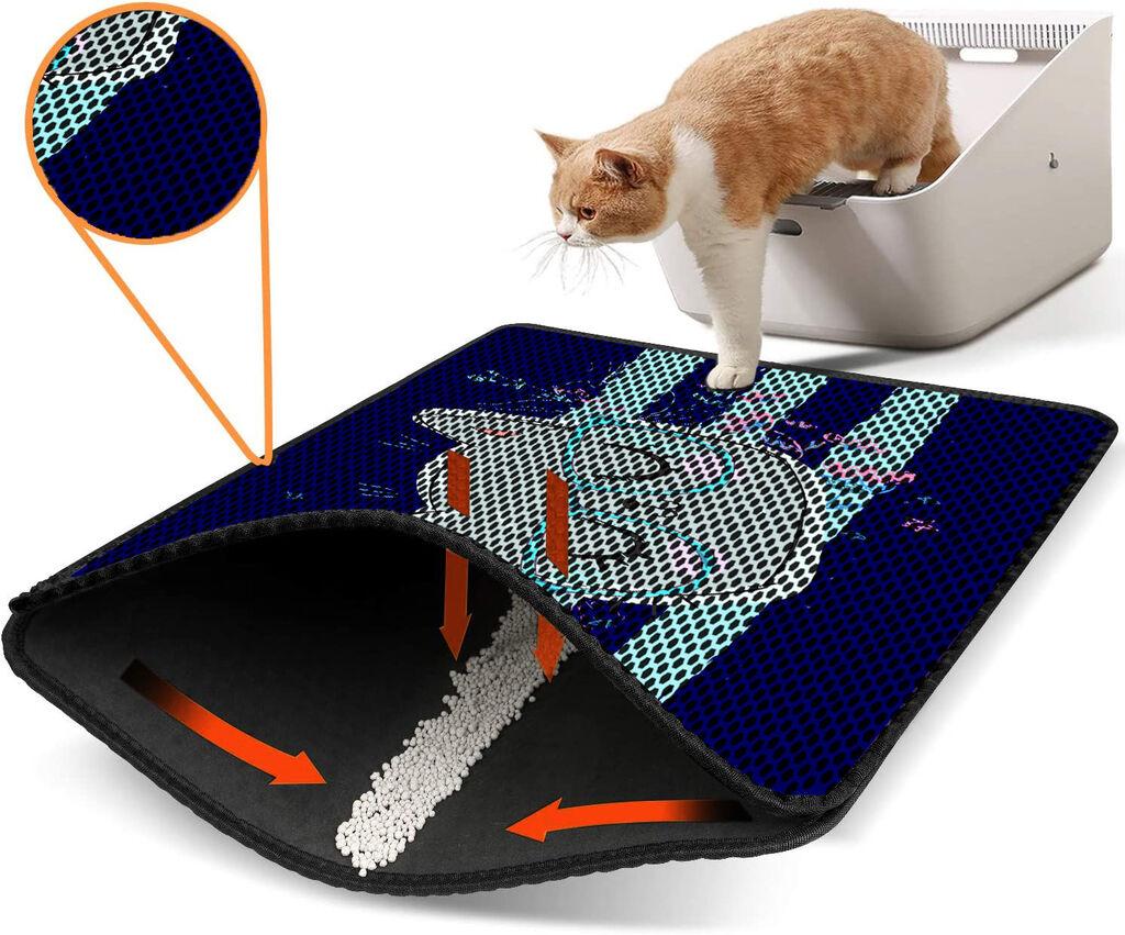 Aberto Design WC pretinac za mačke Nrszn0001, 45 x 60 cm, Tamnoplava