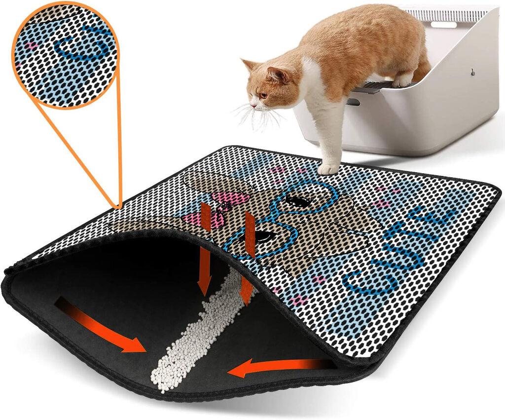 Aberto Design Pretinac za toalet za mačke Nrszn0207, 45 x 60 cm, Šareni