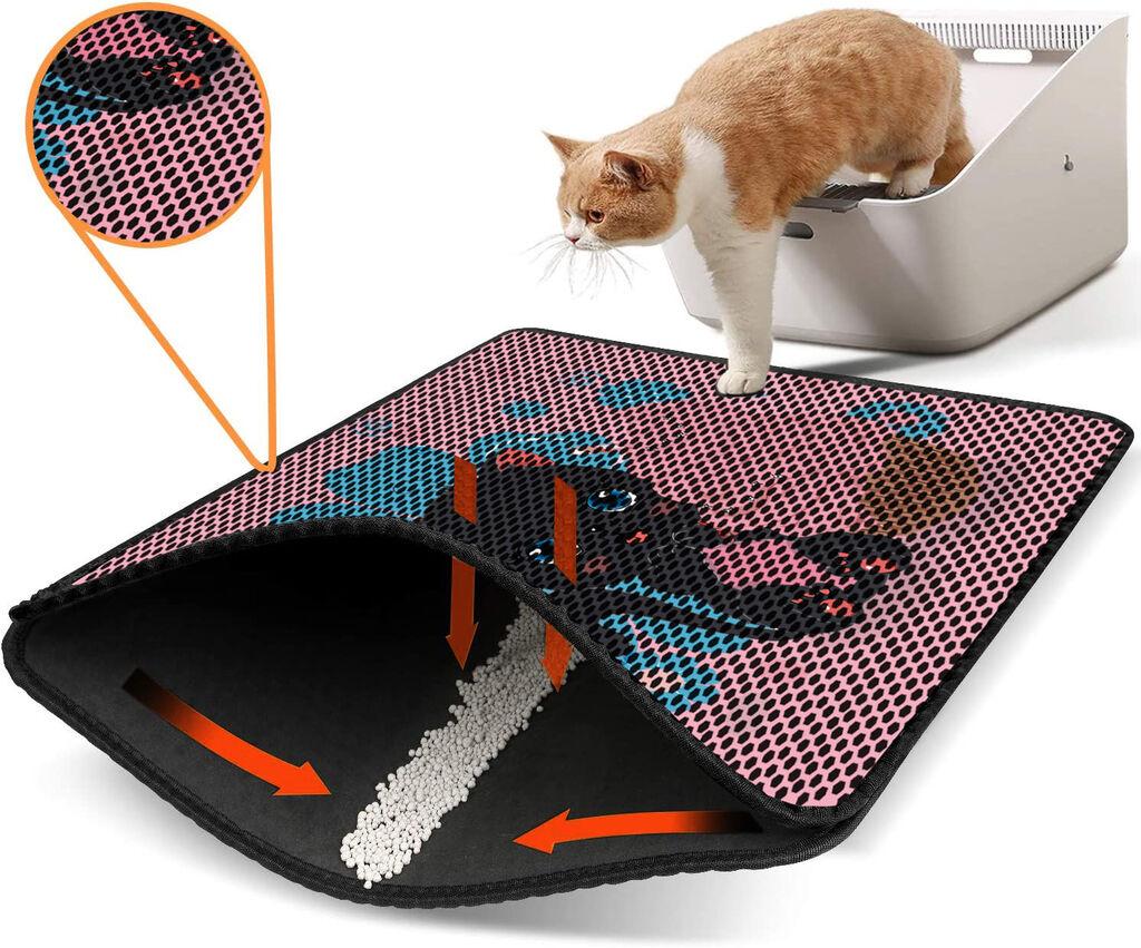 Aberto Design WC pretinac za mačke Nrszn0061, 45 x 60 cm, Šareni