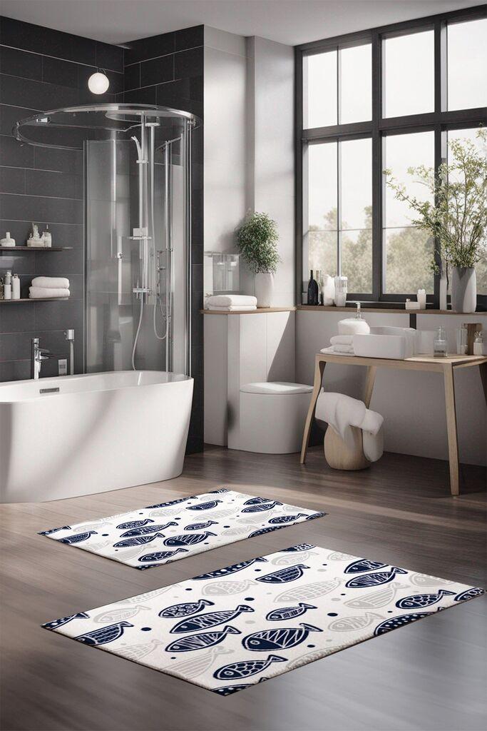 L'essentiel Maison Set tepiha za kupatilo CT-5274, 2 komada, šareni