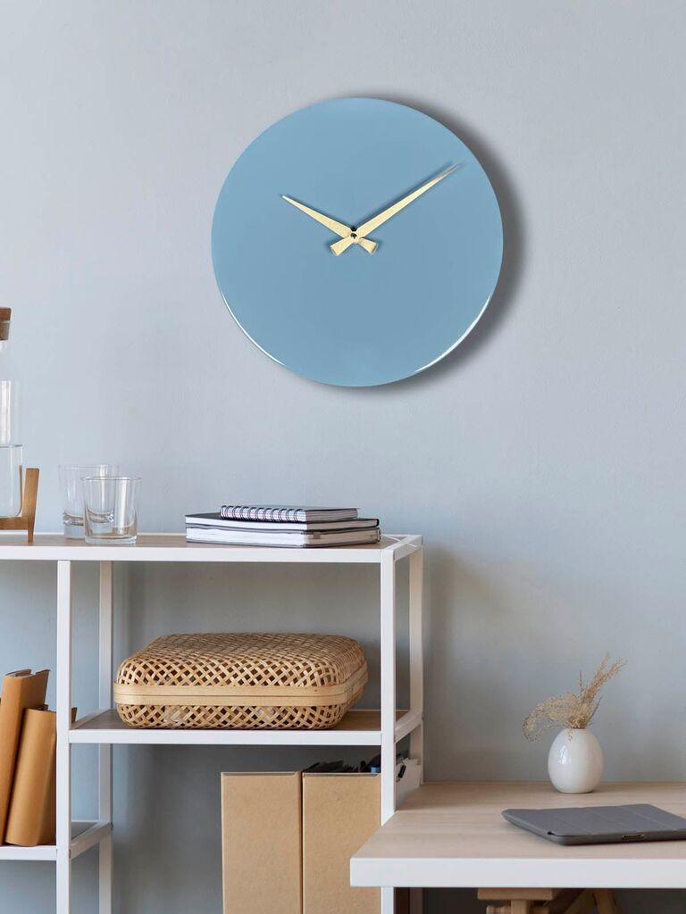 Zidni sat Wallity 35Sivmet, 35x35 cm, Plavi