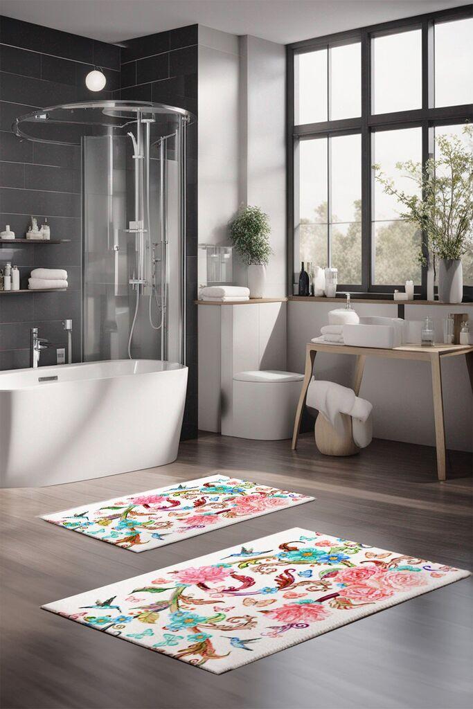 L'essentiel Maison Set tepiha za kupatilo CT-5210, 2 komada, šareni