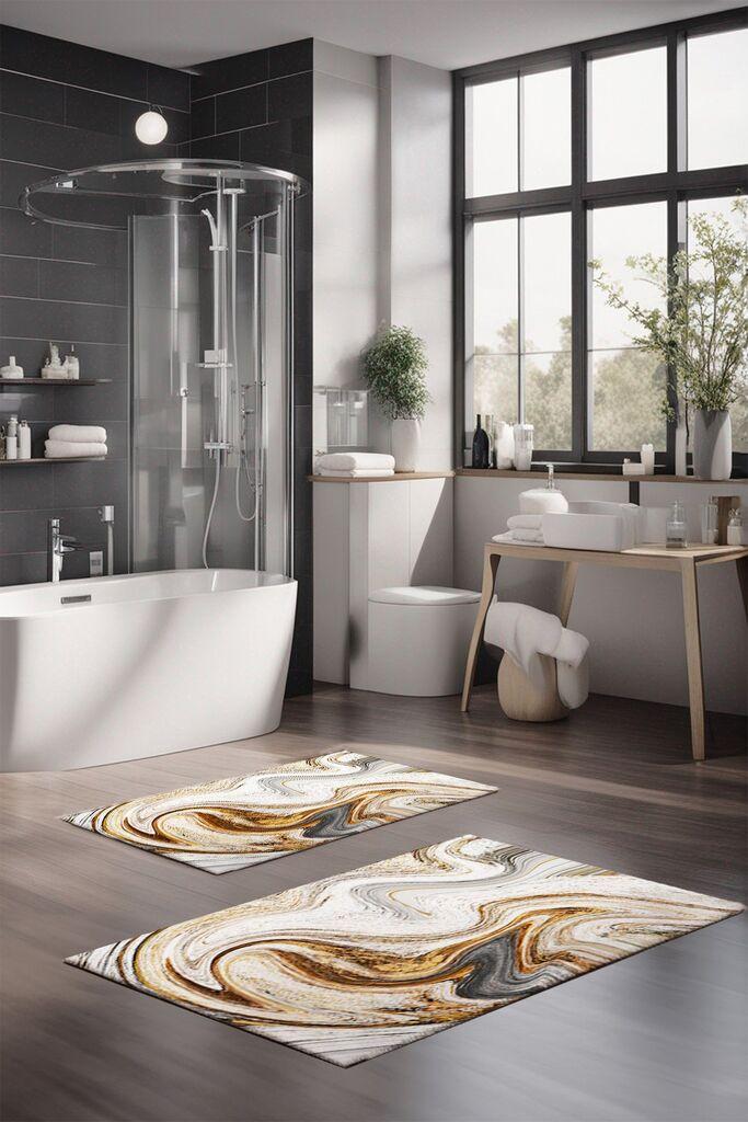 L'essentiel Maison Set tepiha za kupatilo CT-5046, 2 komada, šareni