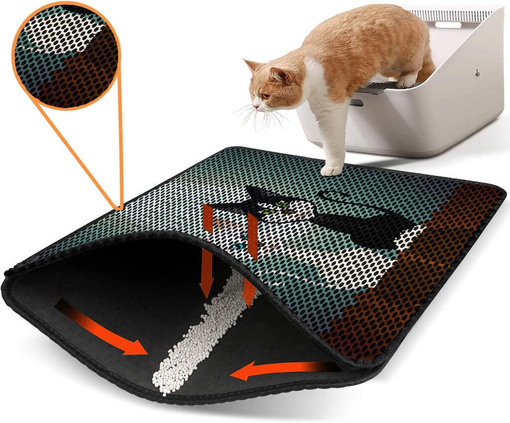 Aberto Design Pretinac za toalet za mačke Nrszn0026, 45 x 60 cm, Šareni