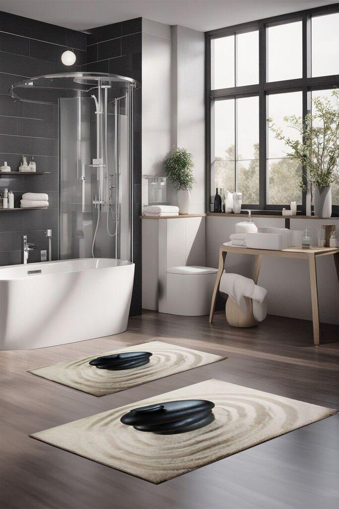 L'essentiel Maison Set prostirki za kupatilo CT-5175, 2 komada, krem