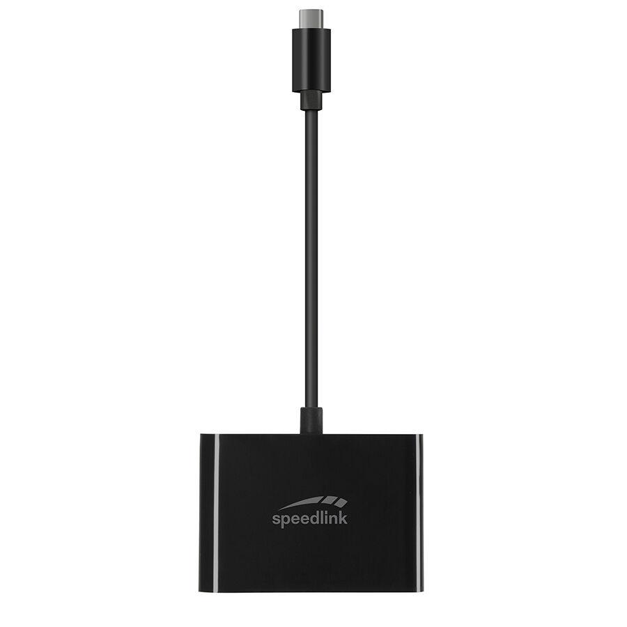 Speedlink USB adapter kabl SL-180027-BK, 3 u 1 USB-C to VGA, HQ