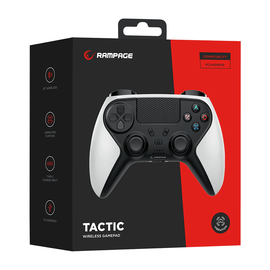 Rampage Gaming kontroler Snopy Tactic 40929, Bluetooth, Dual Vibration, PS4 Gamepad Joypad