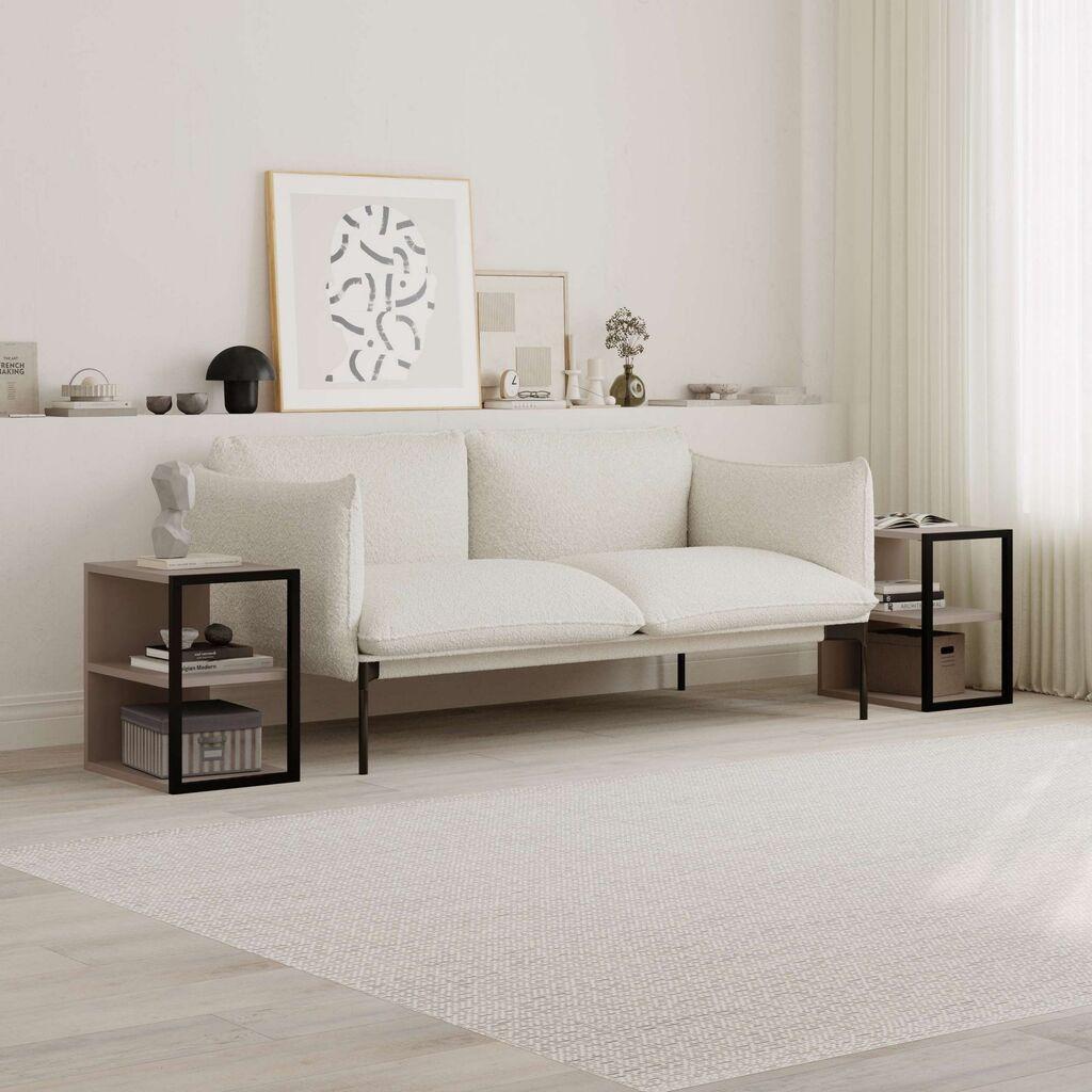 Hanah Home Pomoćni stolić Echo, 30x45x42 cm, Bež