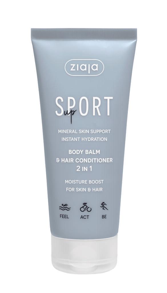 Ziaja 2u1 Balzam za tijelo i regenerator za kosu Sport up, 200 ml