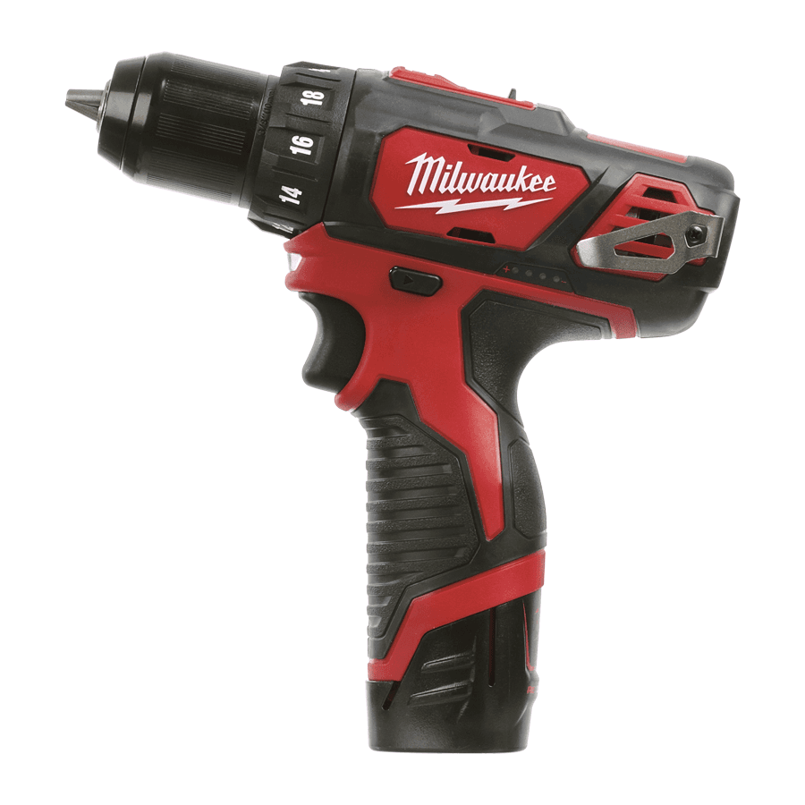 Milwaukee Akumulatorski izvijač M12 BDD-202C, 12V, Crveni