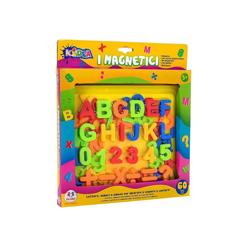 GLOBO Magnetna slova/brojevi/simboli 67kom, Šarena