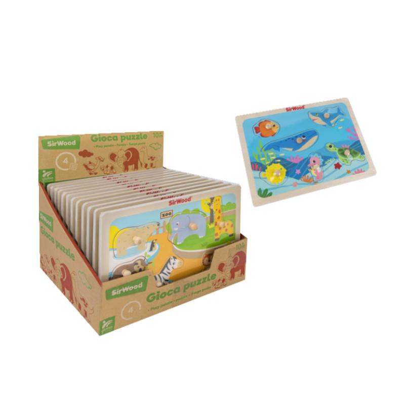 GLOBO SirWood Drvene puzzle, Šarene