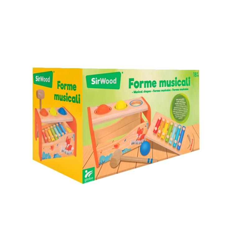 GLOBO Sir Wood Drvena klupica + ksilofon, Šarena
