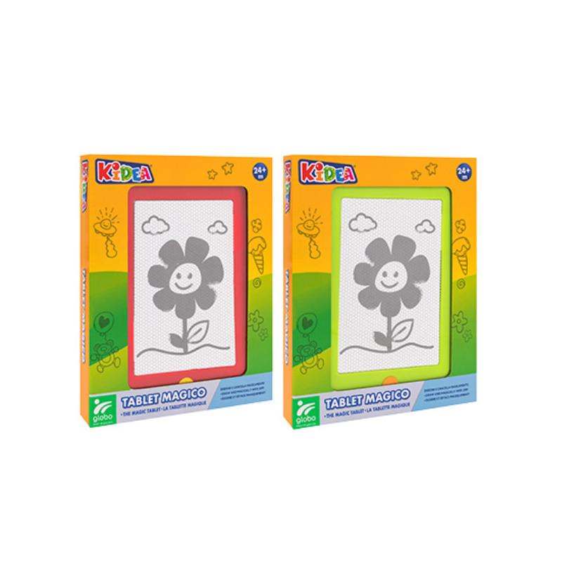 GLOBO KIDEA Magična ploča za crtanje crno-bijela, Šarena