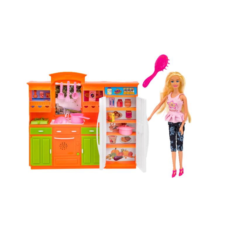 GLOBO WTOYs Lutka sa kuhinjom i zvukom, Roze