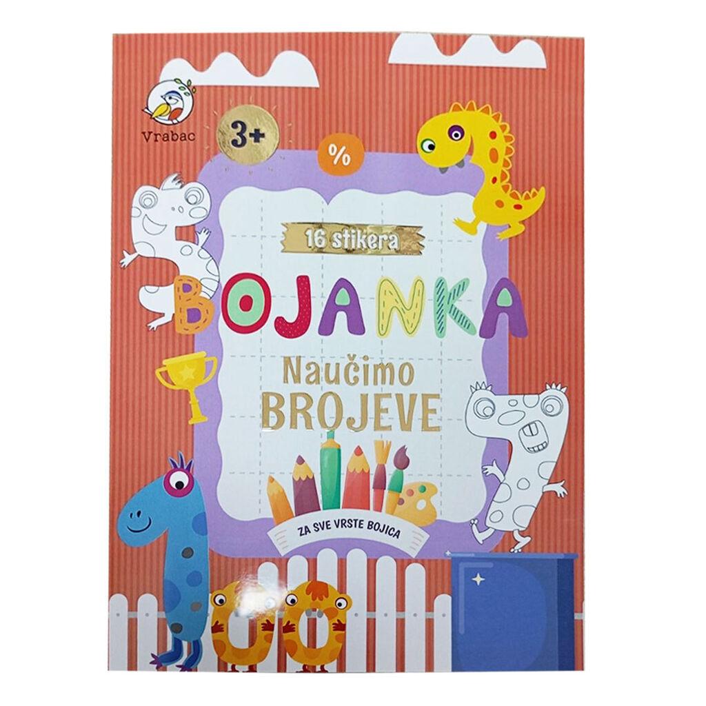 Vrabac Bojanka Amigo Naučimo Brojeve, A4