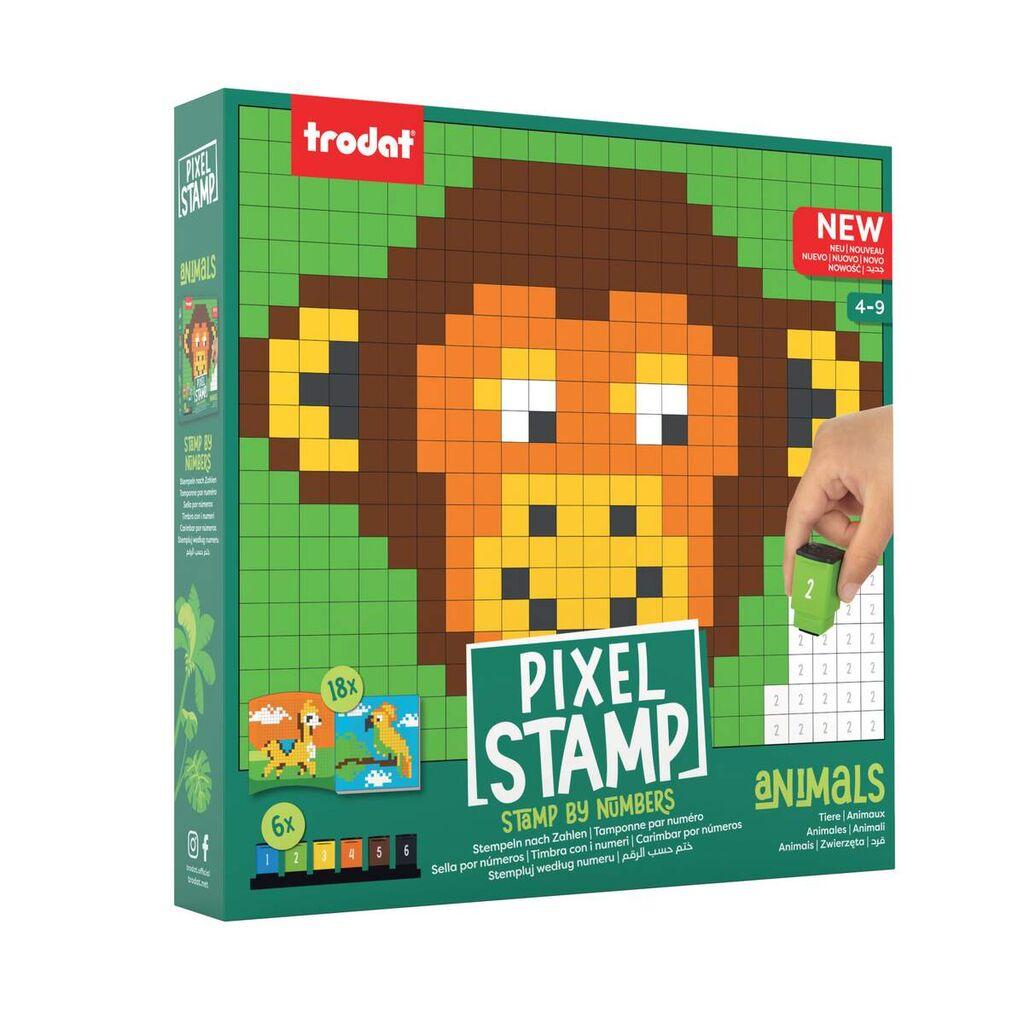 Trodat Edukativna igra sa pečatima Pixel Stamp, Životinje