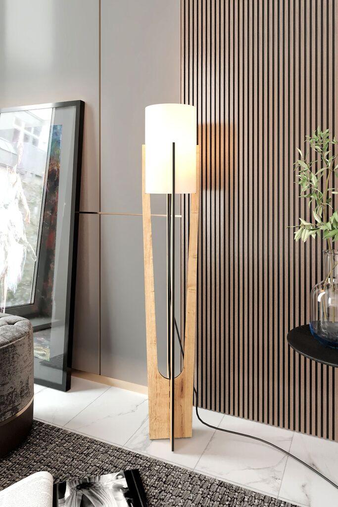Opviq Podna lampa Minimalist, 135 cm, Krem
