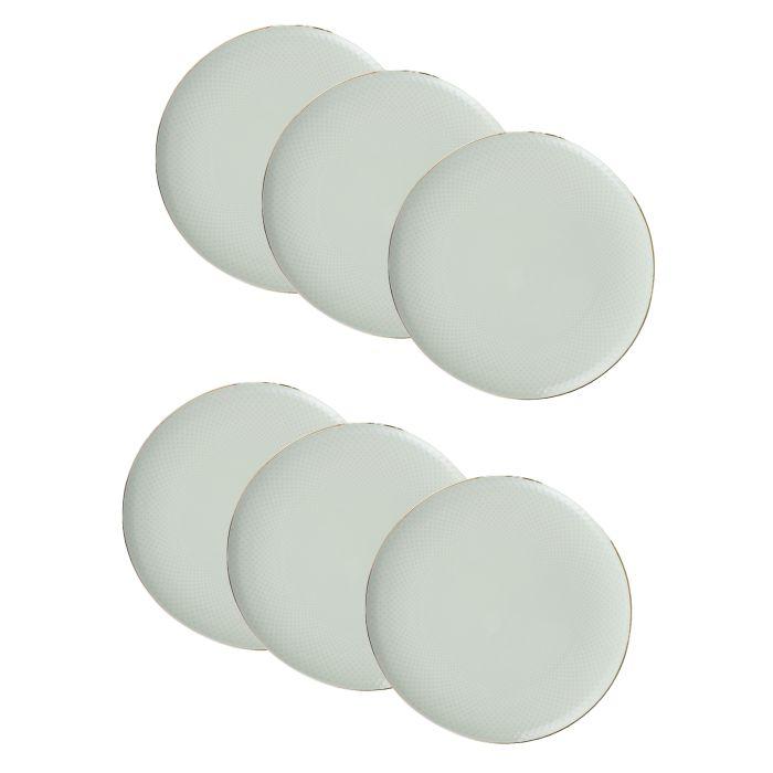 Lijepe kućne stvari Set porculanskih desertnih tanjirića, 6 kom, Menta