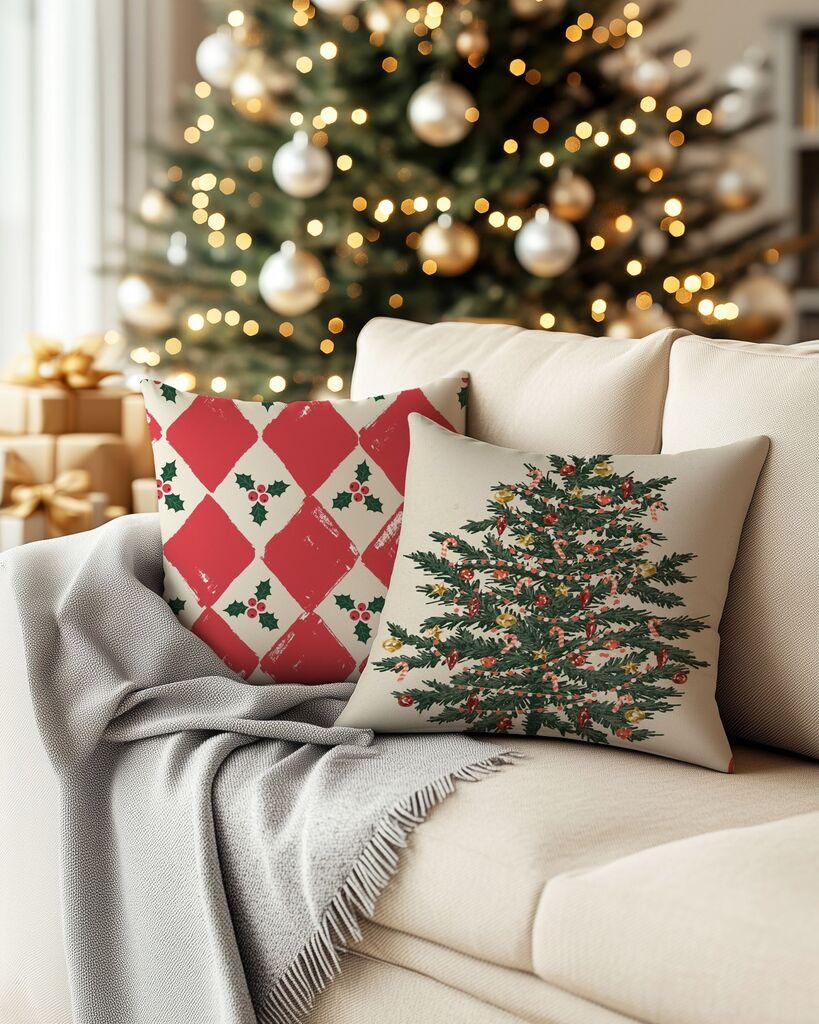 Aberto Design Set ukrasnih jastučnica PLW-NWYR26 - 5, 43x43 cm, 2 dijela