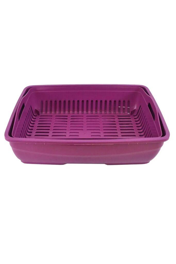 Mačji toalet Paws & Whiskers 1164457, ljubičasta